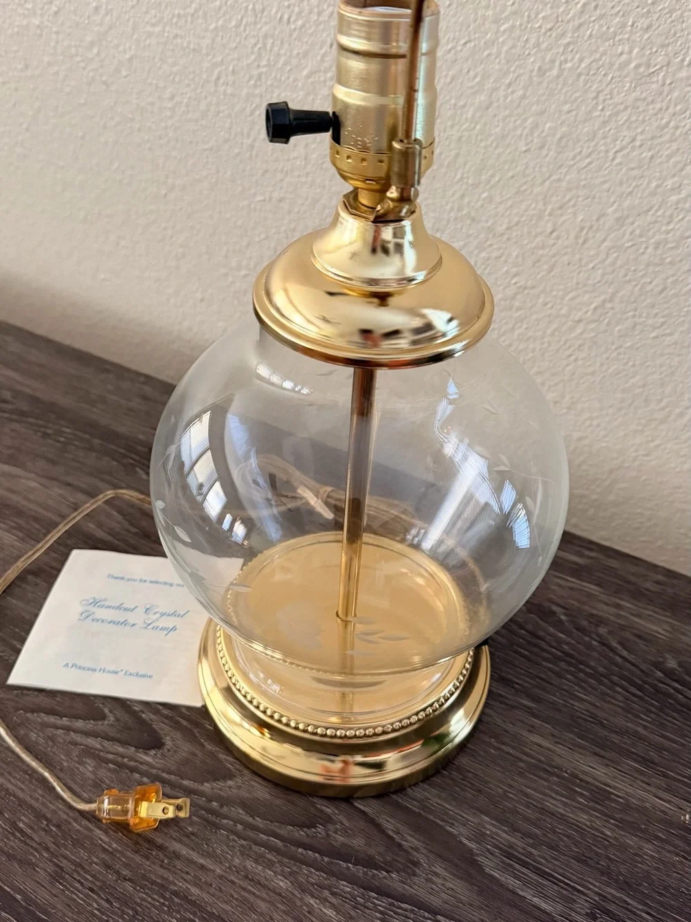 Princess House Heritage Ginger Jar Lamp #071